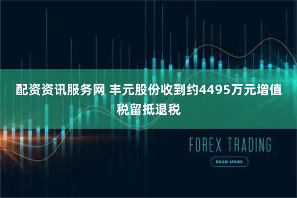 配资资讯服务网 丰元股份收到约4495万元增值税留抵退税